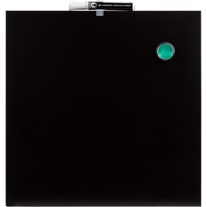 U Brands Magnetic Chalkboard, 14″ x 14″, Frameless, Premium Matte Surface, Includes Marker and Magnet(Board)
