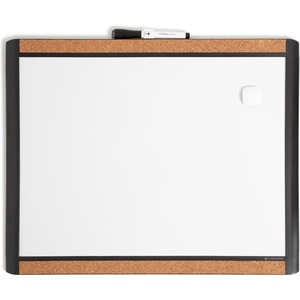 U Brands Magnetic Dry Erase Board White Board, 16″ x 20″, White Pin-It Frame, Includes Marker and Magnet(Black)