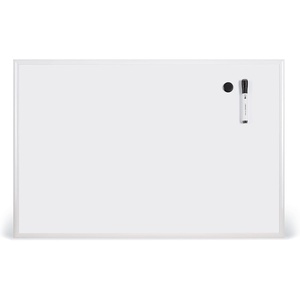 U Brands Magnetic Dry Erase Board White Board, with White Aluminum Frame, Office Supplies, 36″ x 24″
