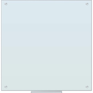 U Brands Magnetic Glass Dry Erase Board, Only for Use with HIGH Energy Magnets, 36″ X 36″ Inches, White Frosted Surface, Frameless (2909U00-01)