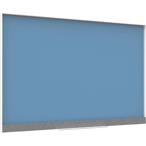 U Brands Magnetic Glass Dry-Erase Board, 36″ x 48″ Inches, Blue Surface, White Aluminum Frame(24″W x 23″H)