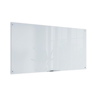 U Brands Magnetic Glass Dry-Erase Board, 36” x 72″ Inches, White Frosted Surface, Frameless