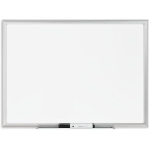 U Brands Magnetic Whiteboard with Silver Aluminum Frame, 96″ x 48″ Inches, Dry Erase Board White Board for Office Supplies and Classroom Use(23″W x 17″H)