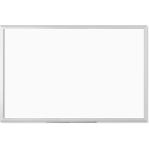 U Brands Magnetic Whiteboard with Silver Aluminum Frame, 96″ x 48″ Inches, Dry Erase Board White Board for Office Supplies and Classroom Use(23″W x 35″H)