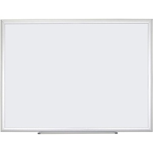 U Brands Melamine Non-Magnetic Dry Erase Board White Board, 36″ x 48″ Inches, Silver Aluminum Frame(48″W x 69″H)
