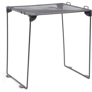 U Brands Mesh Locker Organizer Shelf, 11″ x 10″ x 8″, Dusty Black, Back to School Essentials, Stackable, Fits Standard Size School Lockers(Dusty Black)