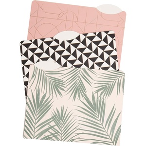 U Brands Modern + Pretty Fashion File Folders, 1/3 Cut, Letter Size, Assorted Colors, 12 Pack