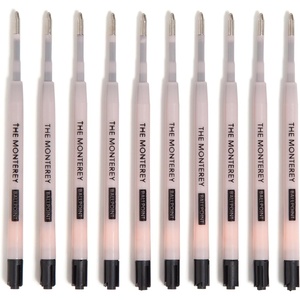 U Brands Monterey Ballpoint Ink Refill, Set of 10, Bold (1.0 mm) Point, Black Ink