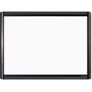 U Brands PINIT Magnetic Dry Erase White Board, Black Aluminum Frame with Pin Strips Across the Top and Bottom (24″ W x 18″ H)