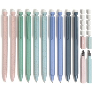 U Brands U-Eco Recycled Mechanical Pencil Set, Bulk Mechanical Pencils 0.7mm, Speckled Hex Brights, Medium Lead, School Supplies, 6 Pack(1 Count (Pack of 10))