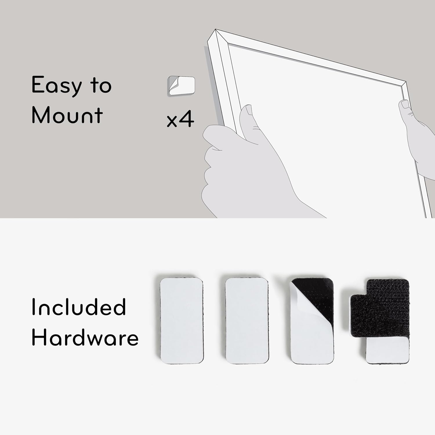image:imageU Brands Modern Bevel Magnetic Dry Erase Calendar White Board with Bulletin Strip 7 x 16 White Frame Includes Magnet MarkerWhite