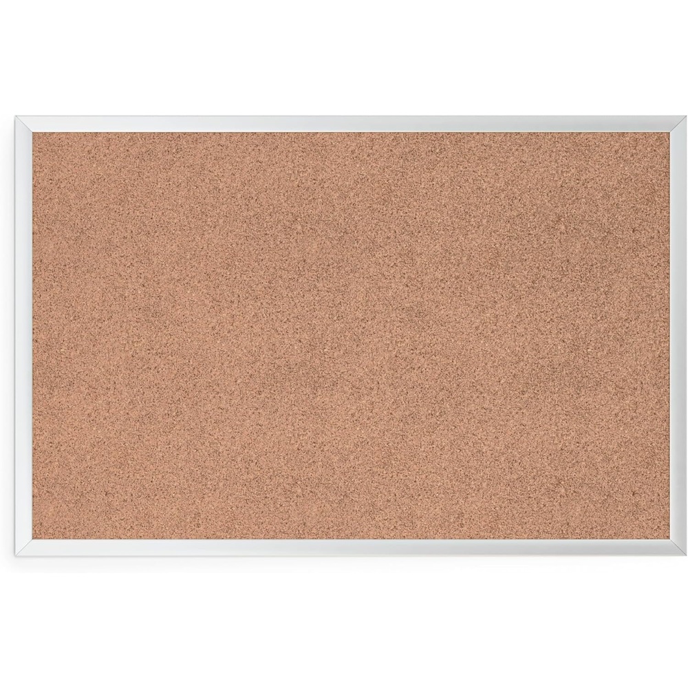 image:imageU Brands Cork Bulletin Board 36 x 36 Inches Silver Aluminum Frame 2877U000124 x 36