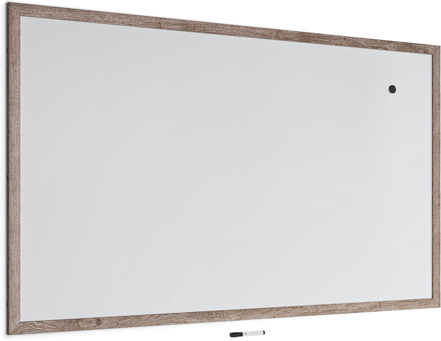 image:imageU Brands Decor Magnetic Dry Erase Board White Board 48 x 72 Inches Rustic Wood Frame72W x 48H