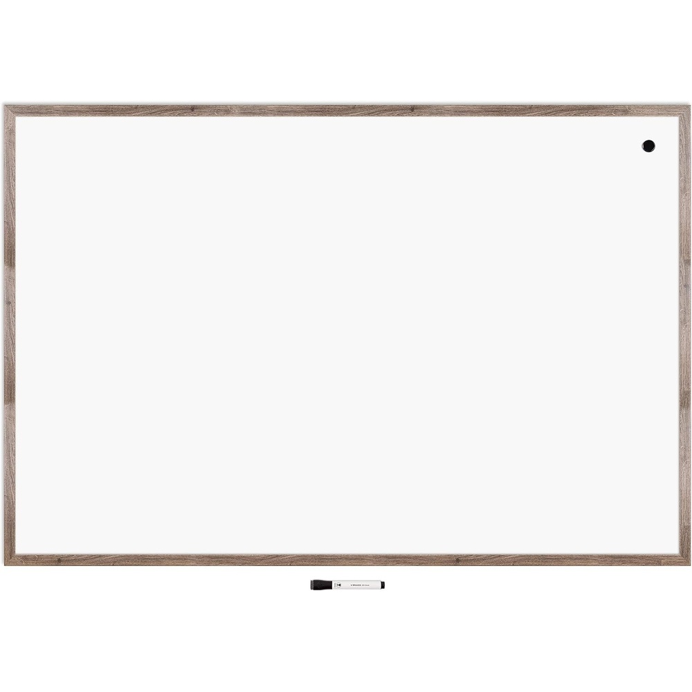 image:imageU Brands Decor Magnetic Dry Erase Board White Board 48 x 72 Inches Rustic Wood Frame72W x 48H