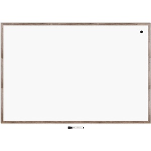 U Brands Decor Magnetic Dry Erase Board White Board, 48″ x 72″ Inches, Rustic Wood Frame(72″W x 48″H)