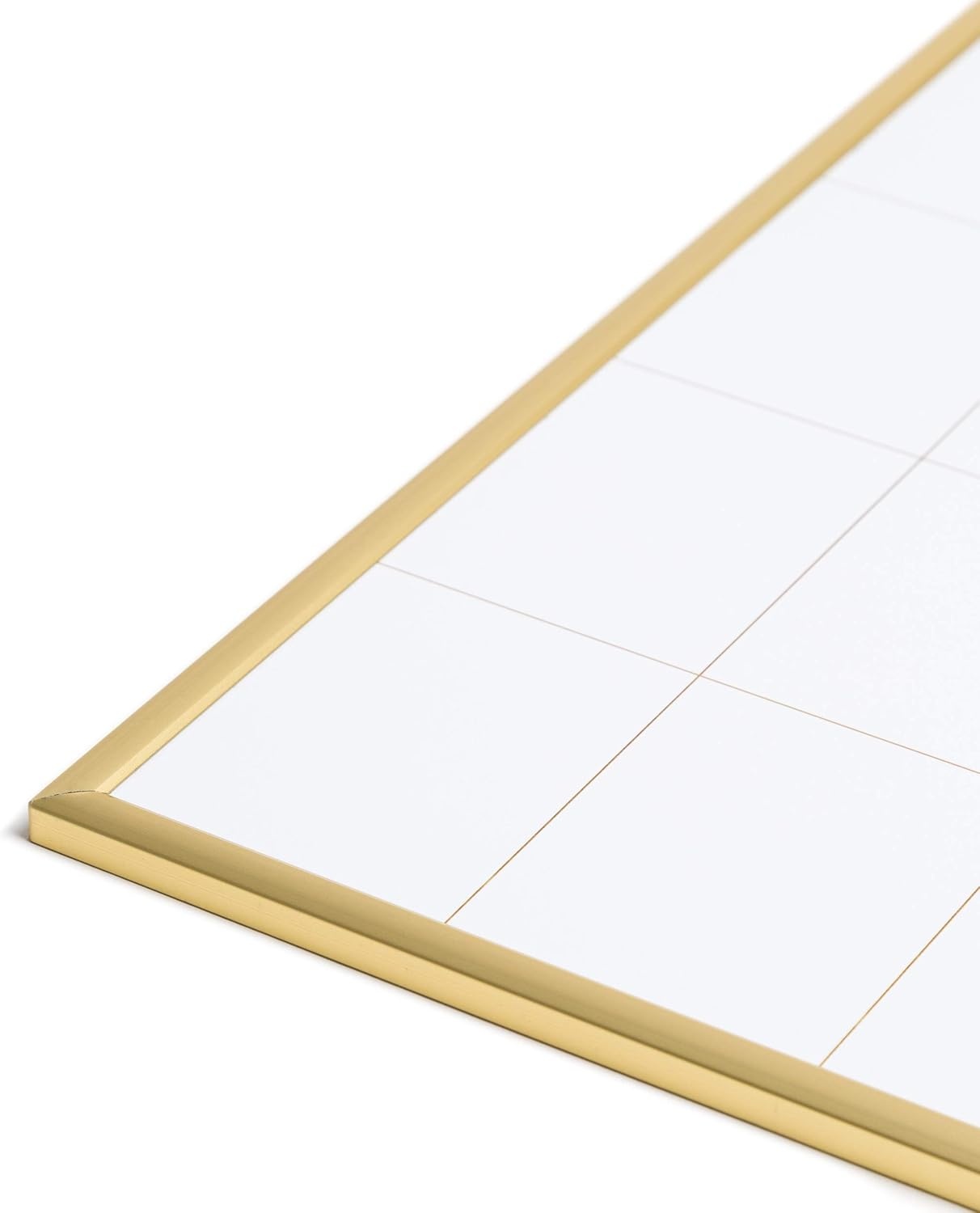 image:imageU Brands Monthly Calendar Magnetic Dry Erase White Board Gold Aluminum Frame 16 x 20 6710U0001Gold
